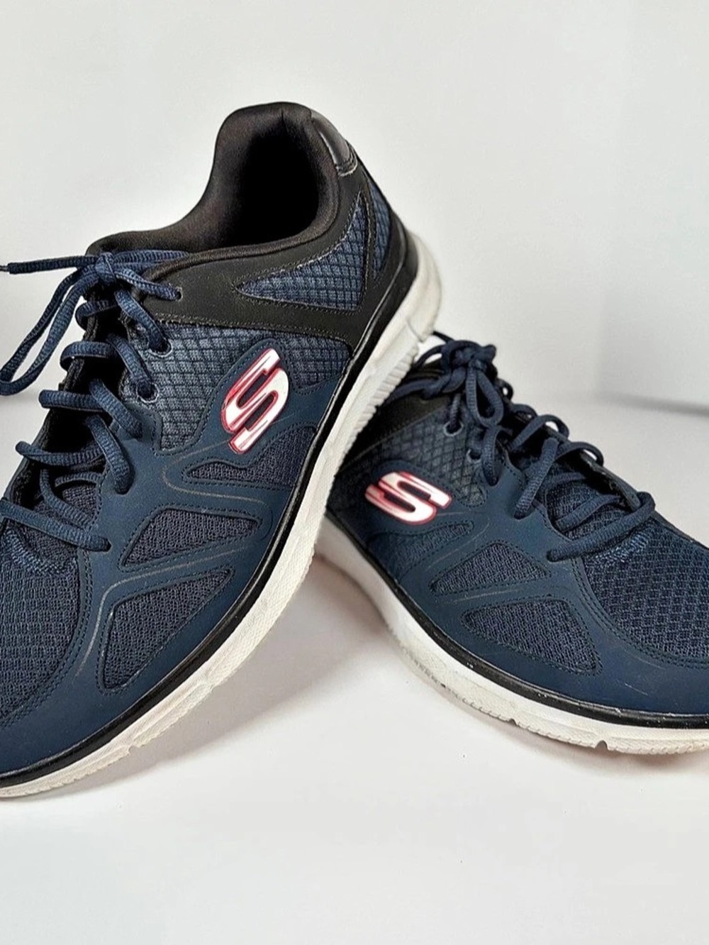 Mens Sketchers Flash Point Memory Foam Casual Sports Trainers Size 13 Sneakers